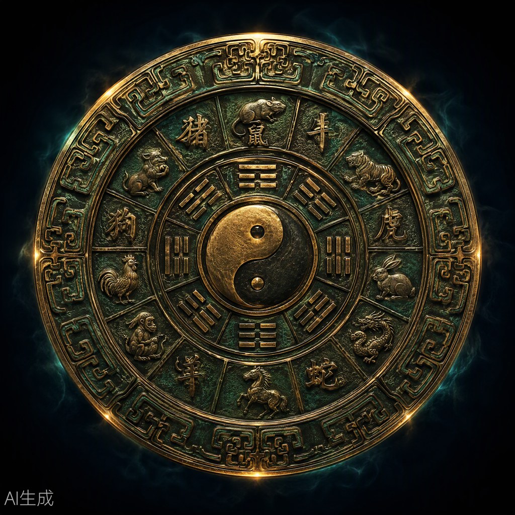 玄机阁 · 青铜天机罗盘